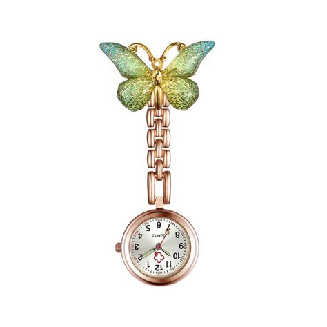 1-3 Pack Women Girl Butterfly Brooch Nurse Watch Pin-On with Secondhand Stethoscope Nursing Watch, Nurse Kit, Butterfly Watch, Nurse Watch, Women Watches, Butterfly Brooch, Colorful Butterflies, Quartz Watch, Watch Bands