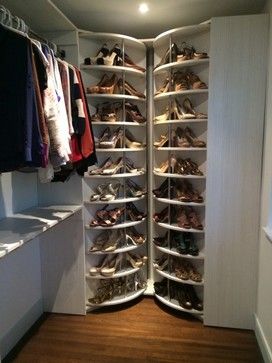 spinning shoe rack Shoe Carousel Diy, Shoe Carousel Closet, Rotating Shoe Rack Closet, Spinning Shoe Rack Closet, Diy Spinning Shoe Rack, Master Closet Design Layout Walk In, Revolving Shoe Rack, Shoe Carousel, Spinning Shoe Rack