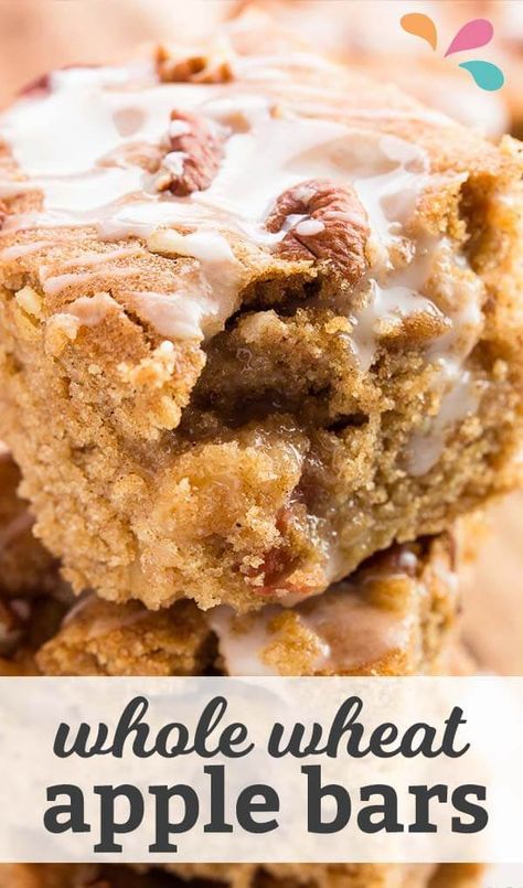 Dessert Recipes Simple, Healthy Apple Desserts, Fall Desserts Apple, Wheat Flour Recipes, Baked Apple Dessert, Apple Cinnamon Cake, Easy Apple Cake, Apple Bars, Wheat Recipes