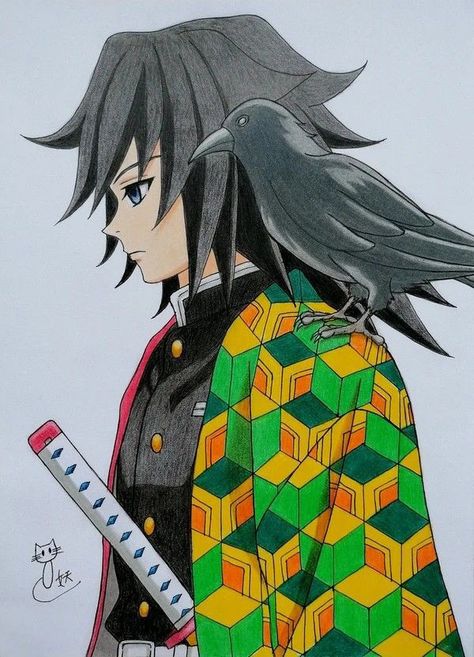 Demon Slayer Yoriichi Drawing, Giyuu Drawing, Anime Tanjiro, Naruto Sketch Drawing, Dragon Ball Painting, Best Anime Drawings, Anime Drawing Books, Anime Store, Canvas Drawings