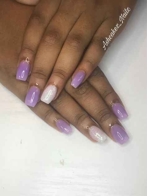 Purple Gray Nails, Lavender Nails, Acrylic Nail Designs, Swag Nails, Lavender, Nail Designs, Nail Art, Nails