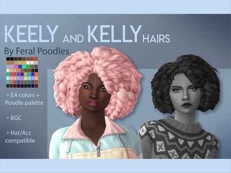 Lola Hair, Sims 4 Black Hair, Sims 4 Anime, Sims 4 Mm, Sims4 Cc, Sims 4 Cas, Sims Community, Fluffy Hair, Sims 4 Cc Finds