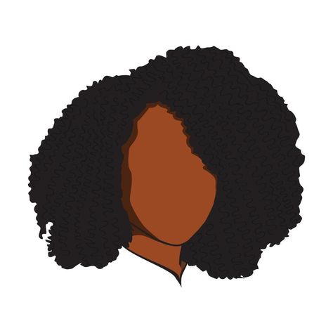 Natural Hair Drawings, Curly Hair Vector, Curly Hair Art, Afro Curly Hair, Afro Hair Girl, Hair Meme, Hair Poster, Vision 2024, Hair Vector