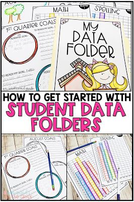 How To Organize Student Data, Student Data Organization, Class Data Tracking, Classroom Systems, Student Data Folders, Data Walls, Student Data Notebooks, Map Testing, How To Teach Students