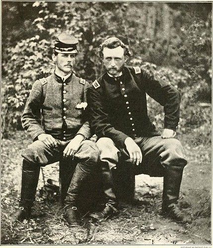 George A. Custer and his classmate Lieutenant J. B. Washin… | Flickr George Custer, George Armstrong, Colt Single Action Army, Military Costumes, Union Soldiers, Union Army, Indian Scout, Last Stand, Mug Shots