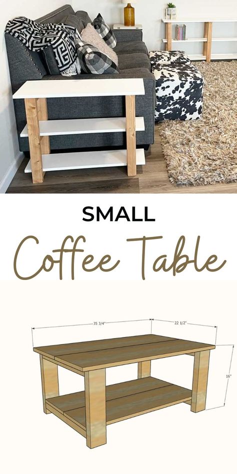 Coffee Table Blueprints, Coffee Table Woodworking Plans, Wooden Coffee Table Designs, Coffee Table Plans, Rustic Ideas, Living Space Decor, Simple Coffee Table, Coffee Table Rectangle, Diy Coffee Table