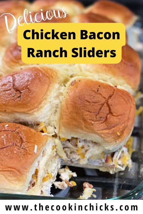 Chicken Bacon Swiss, Sliders Sandwiches, Chicken Bacon Ranch Sliders, Bacon Ranch Sliders, Ranch Sliders, Mini Panini, Slider Sandwiches, Mini Sandwiches, Slider Recipes