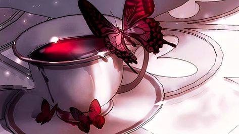 Roxana Agriche Butterfly, Witch Header Aesthetic, Manhwa Header, Manwha Aesthetic, Manhwa Banner, Red Banner Aesthetic, Red Aesthetic Pfp, Manhwa Aesthetic, Red Header