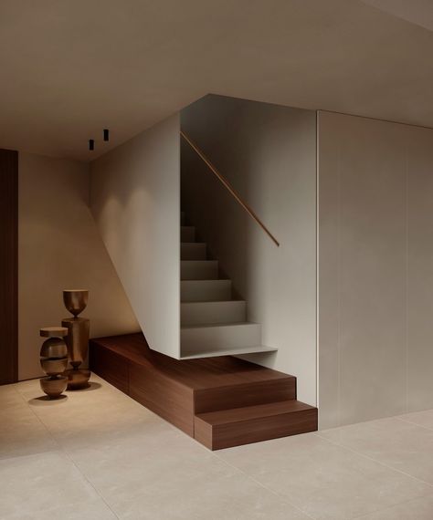 Modern Home Stairs, Contemporary Stairs Design, Minimal Staircase, Home Stairs, Design Stairs, Staircase Styles, Loft Style Interior, Home Decor Amazon, Loft Staircase