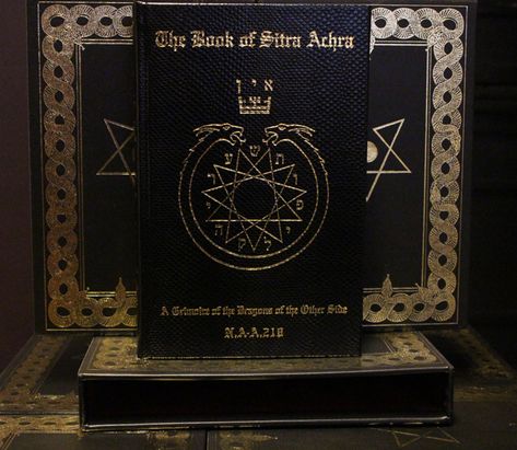 The Book of Sitra Achra - A Grimoire of the Dragons of the Other Side - Gilded and Slipcased Edition Book Of Solomon, Order Of The Dragon, Left Hand Path, Bucket List Book, Real Angels, Magick Symbols, Black Magick, Golden Dawn, Magic Books