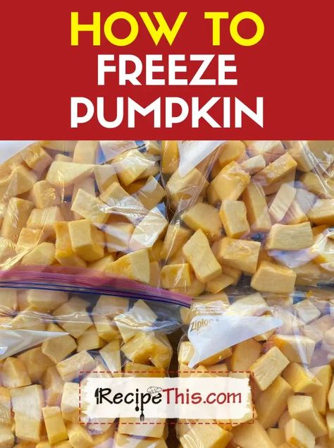 How To Freeze Pumpkin Freezer Friendly Pumpkin Recipes, Pumpkin Freezing, Freeze Pumpkin, How To Freeze Fresh Pumpkin, Freezing Pumpkin Chunks, Can You Freeze Pumpkin, Processing Fresh Pumpkin, Slow Cooker Pumpkin Soup, Best Instapot Recipes