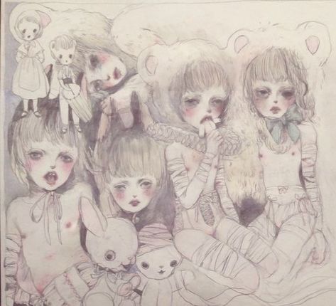 #aesthetic #coquette #coquettestyle #coquette wallpaper #coquette shuffles #dollete #dolleteaesthetic #dollettecore #morute #morutecore #moruteaesthetic #tumblr Creepy Art, Ethereal Art, Creepy Cute, Pics Art, Funky Art, Surreal Art, Pretty Art, 그림 그리기, Dark Art