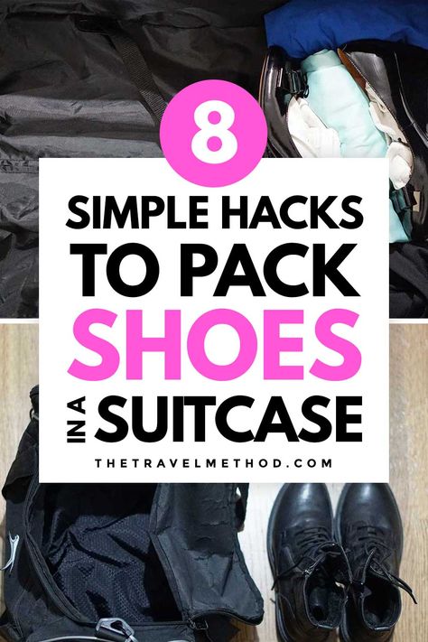 How to Pack Shoes in a Suitcase for Travel - The Travel Method Sneakers With Socks, A Lot Of Shoes, Packing Shoes, Expensive Shoes, Small Clothes, Garment Bag, Clean Shoes, Your Shoes, Packing Tips