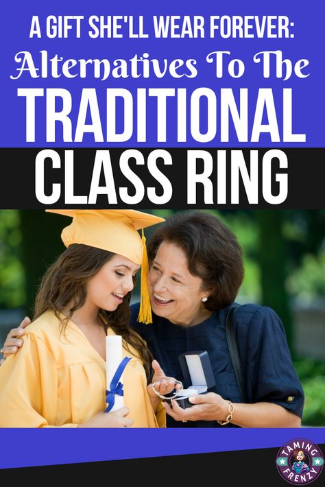 Why spend money on a ring that's only going to be worn for a short time? Here's an option that your daughter will treasure for the rest of her life. #parenting #frugalliving #graduation #tamingfrenzy Class Ring Alternative, Senior Ring, Senior Rings, High School Rings, Class Rings High School, School Rings, College Rings, Class Rings, Better Parent