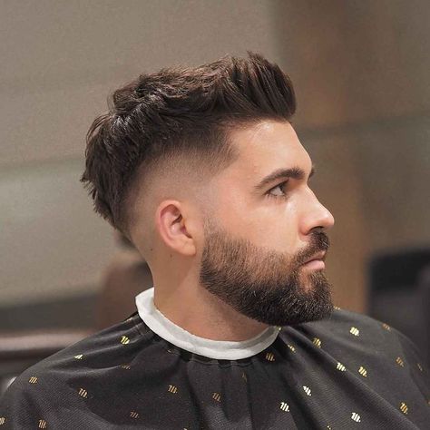 Beard For Men Style, Fawk Hawk Haircut, Faux Fade Haircut Men, Mens Haircut Fohawk Fade, Men’s Faux Hawk Fade, Male Faux Hawk, Drop Fade Faux Hawk, European Faux Hawk Men, Faded Faux Hawk Men