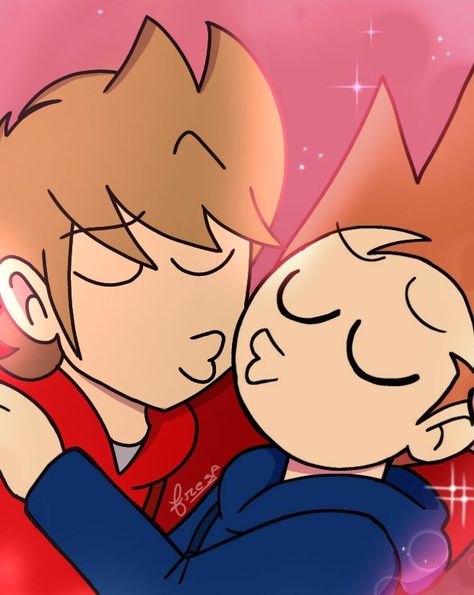 Eddsworld Tom Love, Crying Emoji, Eddsworld Tord, Old Fan, Eddsworld Comics, Cute Couple Drawings, Couple Drawings, Funny Cute Cats, Drawing Reference Poses