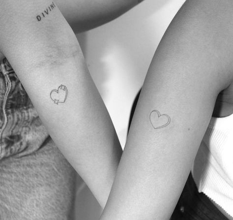 Heart Candy Tattoo, Candy Heart Tattoo, Pair Tattoos, Love Heart Tattoo, Candy Tattoo, Friendship Heart, Red Heart Tattoos, Tiny Tats, Tattoo Heart