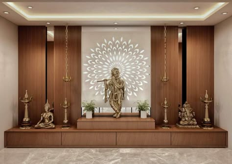 Pooja Unit, Temple Room, Luxury Ceiling Design, House Front Door Design, Altar Design, Mandir Design, Temple Design For Home, Pooja Room Door Design, Pooja Room Design