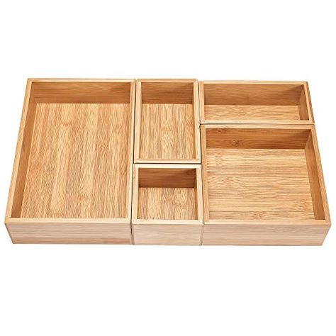 5-Piece Bamboo Drawer Organizer Set, Premium Bamboo Stora... https://smile.amazon.com/dp/B07GZTZK7S/ref=cm_sw_r_pi_dp_U_x_FedmCbBEDDPDY Wood Drawer Organizer, Junk Drawer Organizer, Wooden Drawer Organizer, Draw Organizer, Office Drawer Organization, Junk Drawer Organizing, Bathroom Drawer Organization, Bedroom Children, Business Hacks