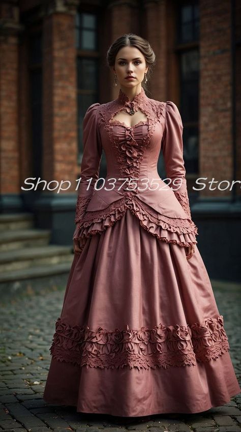 1900 Dresses Victorian Ball Gowns, Victorian Evening Dress, 1900 Dresses, 1900s Dress, Victorian Outfits, Victorian Ball Gowns, Victorian Fashion Women, Gown Outfit, Gothic Dresses