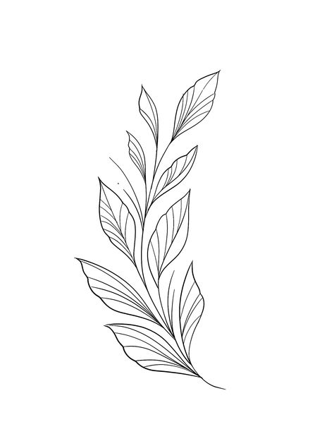 Leaf Reference, Leaf Doodle, Tiny Tats, Leaves Doodle, Vine Tattoo, Tattoo Floral, Embroidery Jacket, Vine Tattoos, Spiritual Tattoos