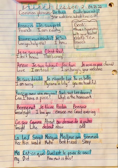 Fluent French Aesthetic, French Notes Ideas, French Aesthetic Notes, French Writing Aesthetic, Learning French Notes, Language Notes Aesthetic, French Class Aesthetic, French Notes Aesthetic, French Study Notes