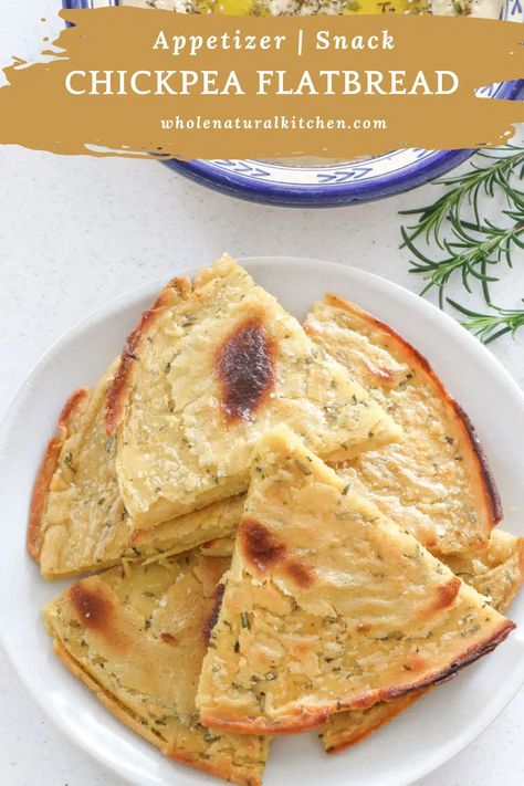 Chickpea Bread, Chickpea Flatbread, Balanced Plate, Savoury Snacks, Flat Breads, Natural Kitchen, Flatbread Recipes, Flat Bread, Chickpea Flour