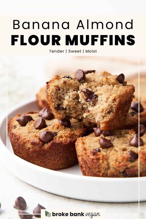 Almond Flour Banana Muffins, Almond Flour Banana, Gluten Free Banana Muffins, Almond Flour Muffins, Flours Banana Bread, Baking With Almond Flour, Paleo Banana, Paleo Baking, Paleo Recipe