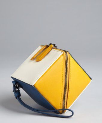 Cube Bag, Novelty Bags, Unique Bags, Leather Bags Handmade, Yellow And Blue, Stylish Bag, Diy Bag, Leather Design, Bago