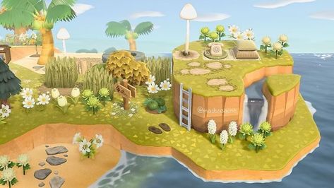 Peninsula Ideas Acnh, Peninsula Animal Crossing, Animal Crossing Peninsula Ideas, Animal Crossing Peninsula, Acnh Peninsula, Acnh Peninsula Ideas, Coastal Acnh, Achn Ideas, Peninsula Ideas