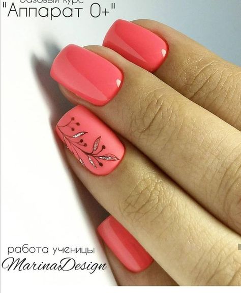 27 Spring and Summer Nail Design Ideas 2023 | Spring Nail Art Gel Romantic Nails Short, Nail Design Ideas 2023, Summer Nails Coffin, Summer Nail Design Ideas, Coral Nails With Design, Spring Nail Ideas, Coral Nails, Nail Art Gel, Cute Nail Art Designs