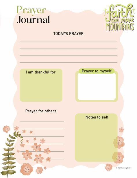 Prayer Journals - 10 Free PDF Printables with Unique Templates - Coloring Pages Bible Study Note Templates, Daily Devotional Journal Ideas Free Printable, Bible Inserts Free Printable, Free Prayer Journal Printable, Prayer Journal Template Free Printable, Prayer Binder Ideas Free Printables, Bible Study Notes Free Printable, Prayer List Printable, Good Notes Daily Planner