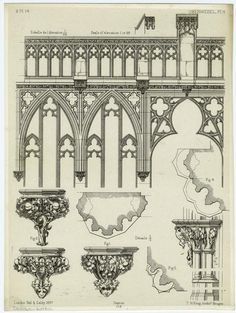 shapes of gothic architecture Gothic Architecture Interior, Gothic Architecture Drawing, Architectural Ornamentation, Gothic Elements, Gothic Cathedrals, Cathedral Architecture, Gothic Cathedral, Architecture Model Making, Gothic Design