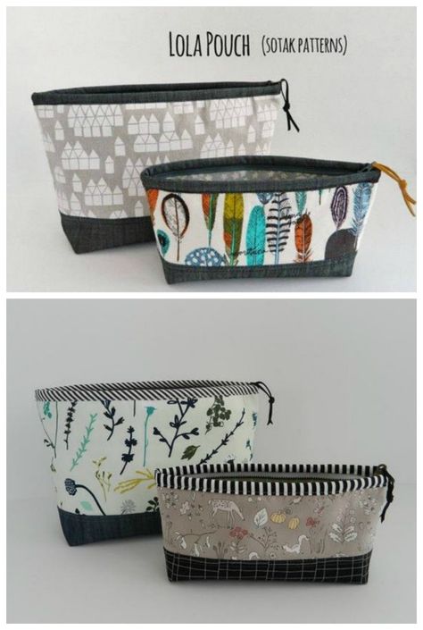 Recessed Zipper Bag Tutorial, Zipper Storage Ideas, Zipper Pouch Sewing Pattern, Zipper Bag Pattern, Pouch Sewing Pattern, Recessed Zipper, Clutch Bag Pattern, Bags Inspiration, Drawstring Bag Pattern