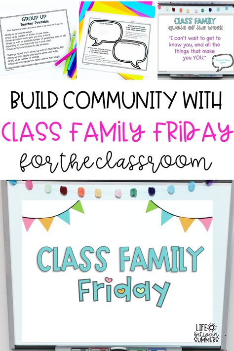 3rd Grade Fun Friday Activities, Classroom Fun Friday Ideas, Fun Friday Classroom Ideas, Elementary Fun Friday Activities, Friday Morning Meeting Ideas, Fun Friday First Grade, Friday Activities Classroom, Week Of The Young Child Family Friday, Friday Morning Meeting Questions