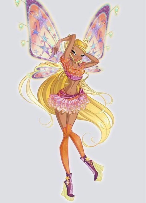 Winx Club Believix Stella, Stella Believix Winx Club, Winx Fashion, Winks Club, Winx Club Stella, Winx Stella, Carlson Young, Wallpaper Dress, Stella Winx