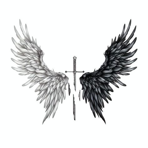 Tricep Wing Tattoo Men, Men’s Wings Tattoo, Wings On Tricep Tattoo, Dark Chest Tattoo Men, Chest Wings Tattoo Men, Chest Tattoo Men Ideas Wings, Small Angel Tattoo Men, Triceps Tattoo Men, Patch Work Tattoo Men