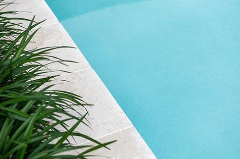 Deciding on your swimming pool colour and waterline tiles should be exciting. There are many variables that determine the final water colour of your pool aside from the lining you choose. Pebblecrete Pool Colours, Waterline Pool Tile, Inside Pool, Concrete Swimming Pool, Pool Paint, Pebble Color, Residential Pool, Pool Colors, Pool Coping