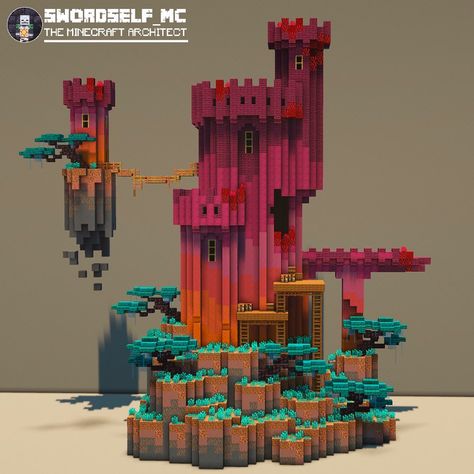 Swordself_MC on Instagram: “Abandoned castle 🏰 ————————————————————— Block palette by: @minecraftpalettes ————————————————————— #minecraft #minecraftarchitecture…” Surreal Minecraft Builds, Minecraft Dragon Castle, Minecraft Abandoned Castle, Minecraft Castle Block Palette, Abandoned Minecraft Builds, Minecraft Cute Castle, Castle Build Minecraft, Block Pallet Minecraft, Minecraft Nether Castle