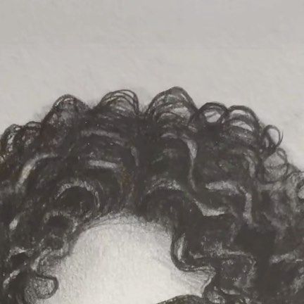 Curly Hair Portrait Drawing, Curl Drawing, How To Draw Curly Hair, Drawing Curls, Curls Drawing, Draw Curls, How To Draw Curls, Shirt Curly Hair, Curly Hair Baby