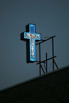 jesus saves street signs - Google Search Blue Cross Aesthetic, Blue Bible, Friend Ideas, Church Aesthetic, Vaporwave Wallpaper, Spirit Lead Me, Blue Banner, Church Poster, Jesus Wallpaper