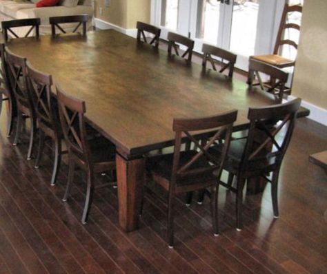 I'm 12 Person Dining Table, 12 Seat Dining Table, 10 Seater Dining Table, Large Dining Room Table, Farmhouse Style Dining Room, Large Dining Table, Large Dining Room, Farmhouse Dining Table, Dining Table With Bench