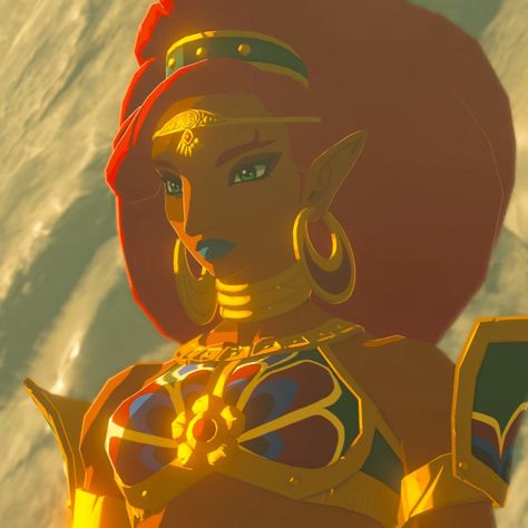 * Legend of Zelda pfp totk botw Tears of kingdom breath of the wild Urbosa Botw Urbosa Fanart, Urbosa Aesthetic, Urbosa Pfp, Gerudo Aesthetic, Urbosa Breath Of The Wild, Urbosa Fanart, Urbosa Botw, Botw Urbosa, Lady Urbosa