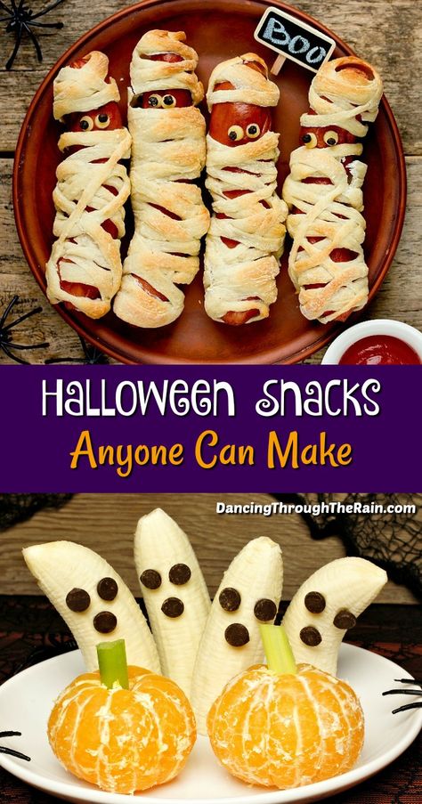 Halloween Food And Snacks, Diy Halloween Dinner Ideas, Family Halloween Dinner Ideas, Kid Friendly Halloween Food Ideas, Halloween Food Ideas Fruit, Toddler Halloween Dinner Ideas, Halloween Decorations Food Ideas, Fun Halloween Dinners For Kids, Halloween Toddler Meals