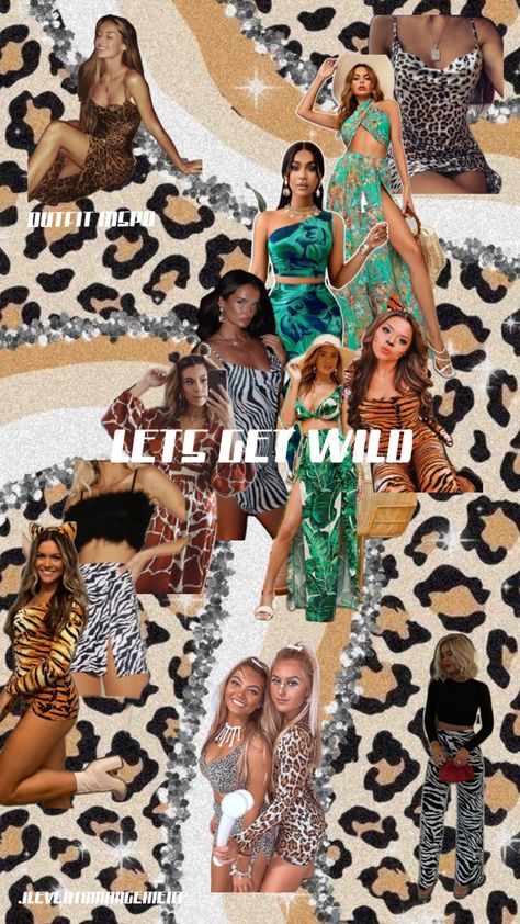 #getwild #jungle #welcometothejungle #letsgetwildhalloween #letsgetwildbachelorette #bach #bacheloretteparty #bachelorette #jungletheme #junglebachelorette Wild Bachelorette Party, Wild Outfits, Wild Party, Bachelorette Party Weekend, Event Outfit, Bachelorette Party, Party Outfit, Party Themes, Let It Be