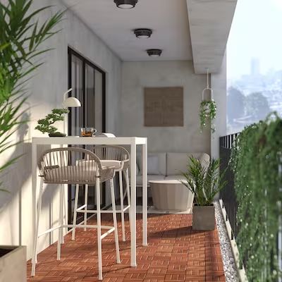 segeron - Search - IKEA Ikea Terrace Ideas, Outdoor Bar Table And Stools, Small Patio Set Up Ideas, Balcony Dining Ideas, Small Patio Dining Ideas, Balcony Bar Ideas, Balcony Workspace, Ikea Balcony Ideas, Balcony Dining Table