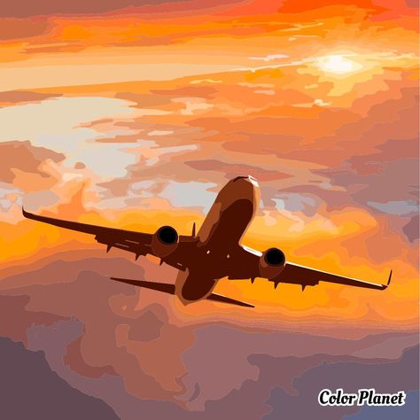 Painting Pages, Oil Painting App, Airplane Painting, Oil Painting Supplies, Airplane Art, Boat Painting, Geometric Art Prints, Pastel Painting, Painting Supplies