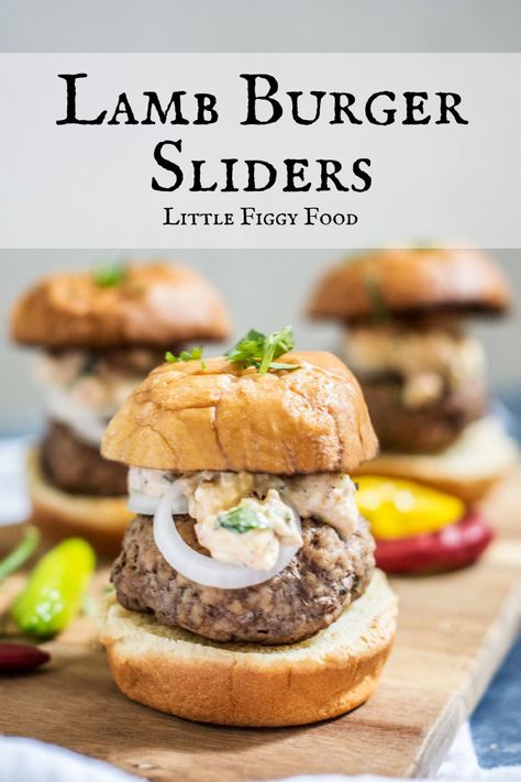 Breads To Make, Dill Pickles Recipe, Lamb Sliders, Easy Sandwiches, Lamb Patties, Meat Burger, Refrigerator Pickle Recipes, Garlic Dill Pickles, Lamb Burger