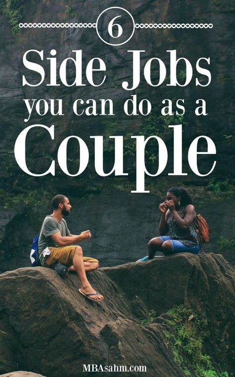 Side jobs for couples are easier to find than you think! These side hustle ideas can be done with your spouse or significant other, no matter what kind of time you have on your hands. Make Money Photography, Passive Income Business, Making Money On Youtube, Teen Money, Make Money Writing, Financial Security, Money Savings, Money Hacks, Side Hustle Ideas