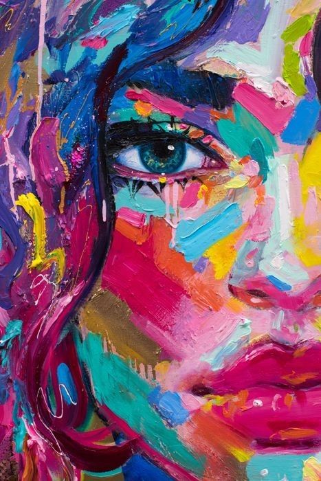 Oil Pastel Portrait, Cool Wall Art, Large Artwork, Diy Canvas Art Painting, Abstract Portrait, Chalk Art, Art Drawings Sketches Simple, Diy Canvas Art, Canvas Art Painting